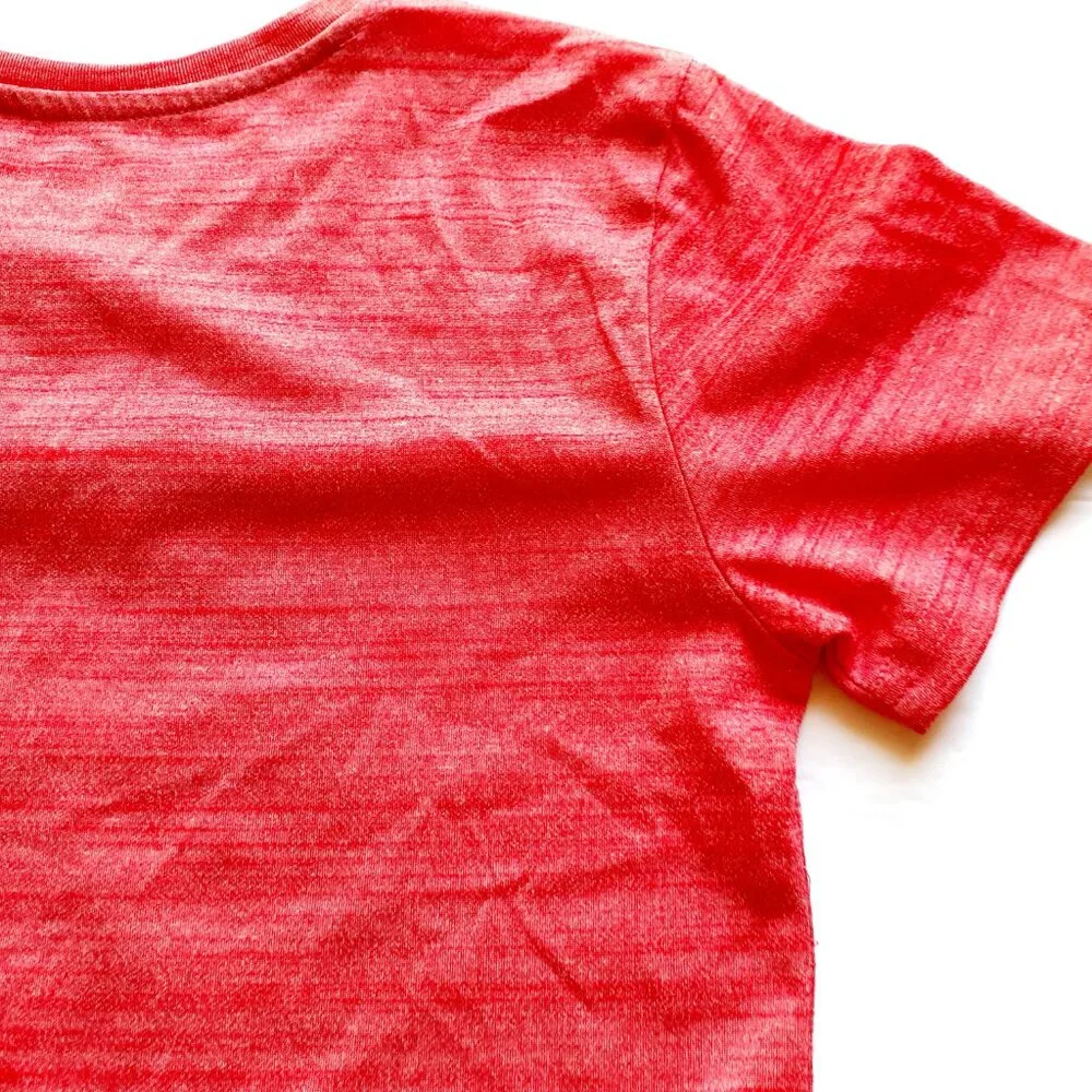 MTA Sport Boys T-Shirt Football Short Sleeve Red Small 6-7